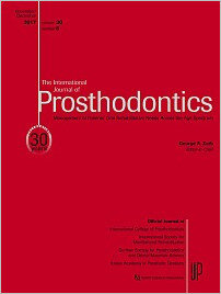 The International Journal of Prosthodontics, 6/2017