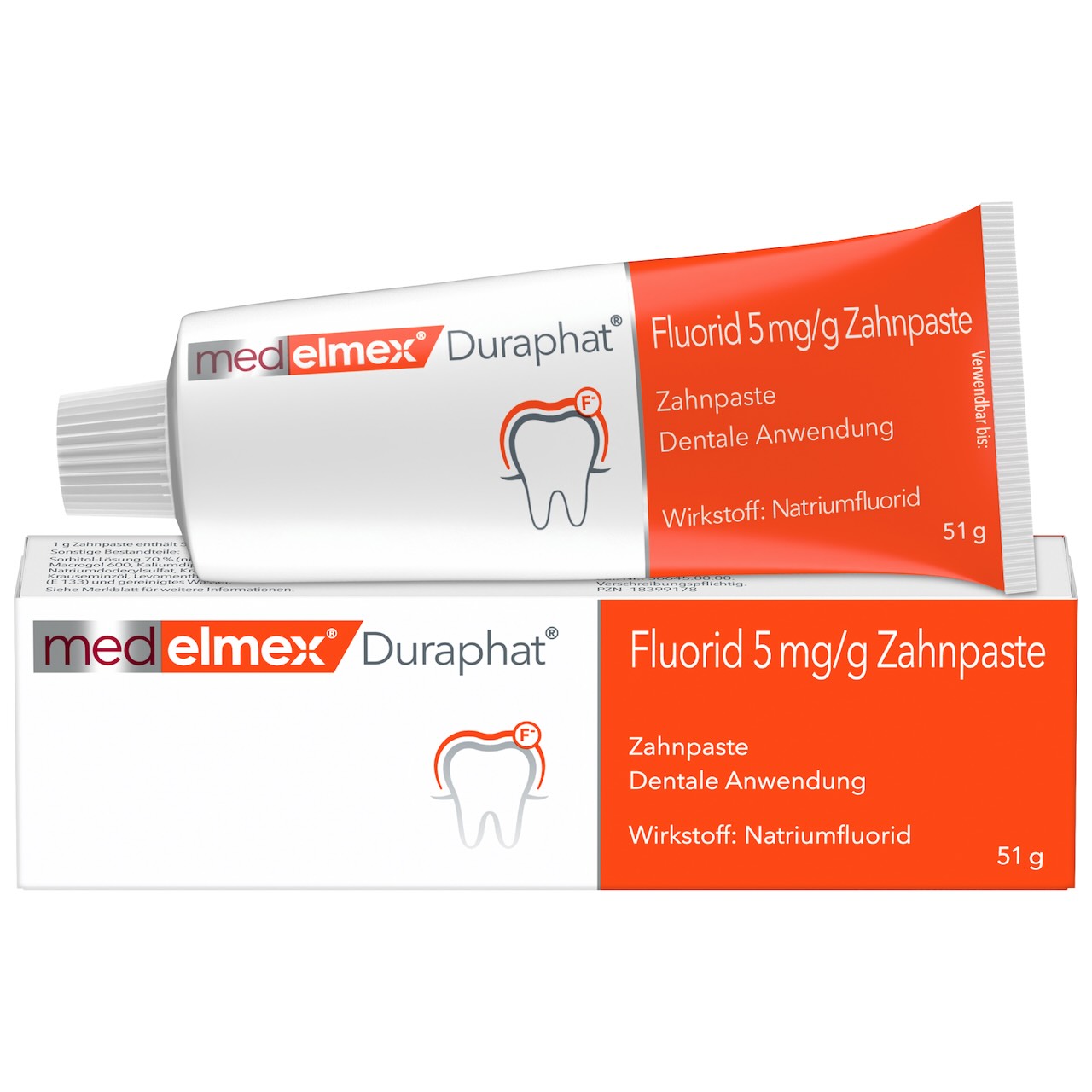 MedElmex Duraphat 5 mg/g Zahnpaste; Tripack: 3 x 51 g